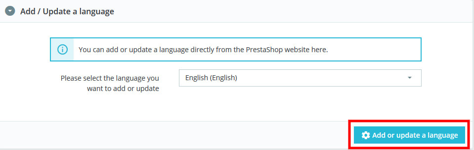 How to add new language in PrestaShop 1.7