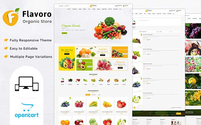 Flavoro Best OpenCart Themes