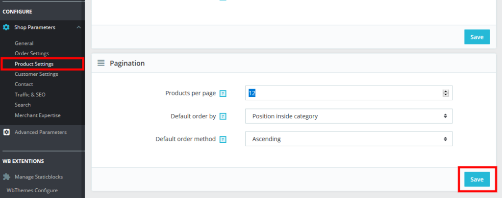 How to Change the Number of Products per Page in PrestaShop 1.7