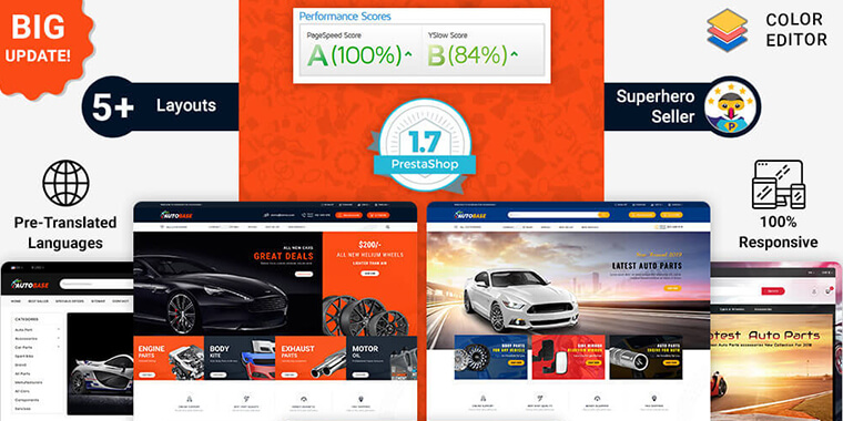 Autobase - The Sport Base PrestaShop Template