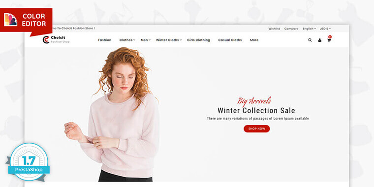 2. Choicit - The Fashion PrestaShop Theme