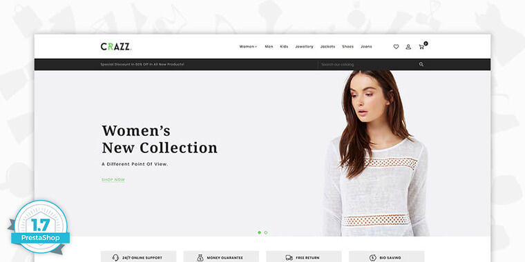 3. Craze - The Fashion PrestaShop Theme