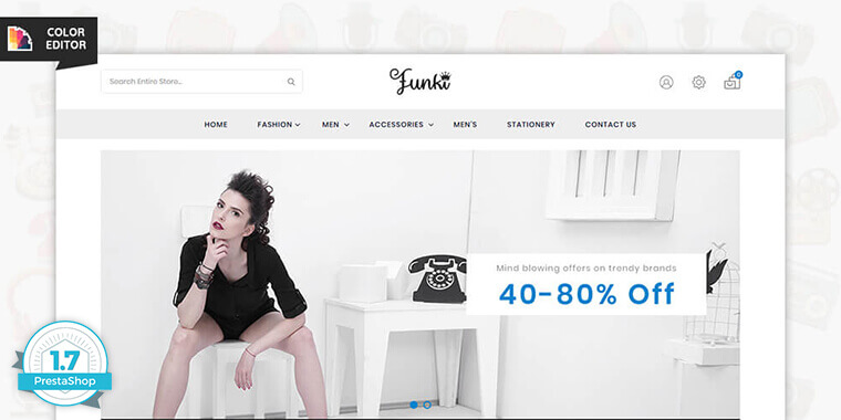 7. Funki - Fashion PrestaShop Theme