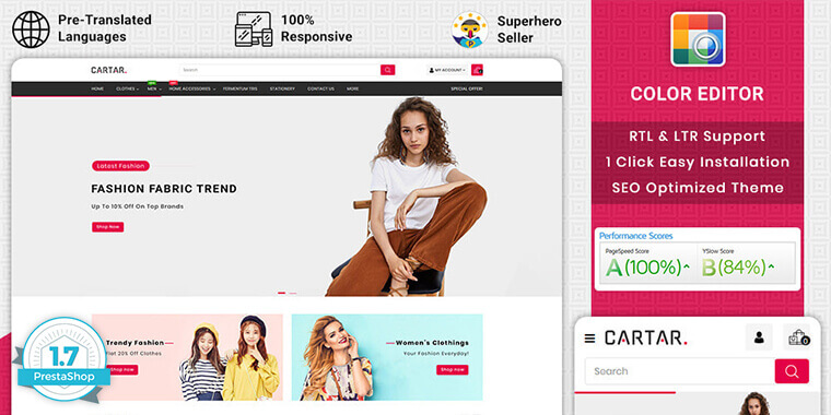 Fashion PrestaShop Responsive theme