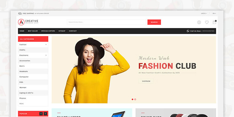 Best Shopify Themes - Creative Multipurpose Responsive Shopify Theme