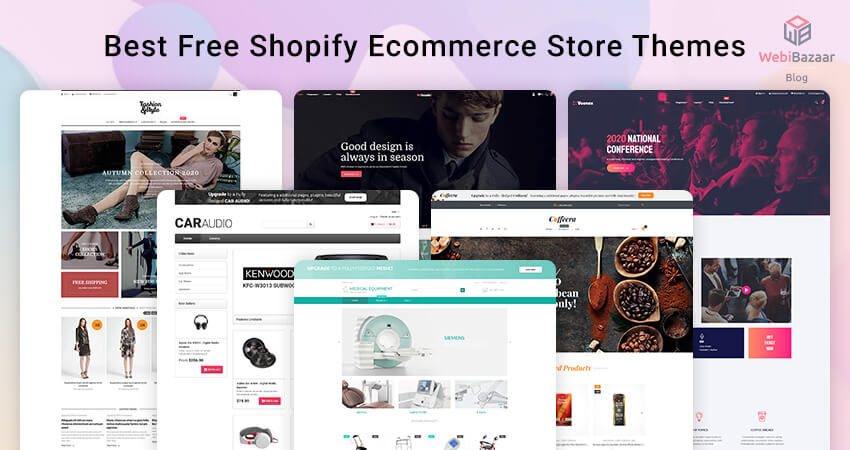 Best Free Shopify ECommerce Themes Webibazaar Templates