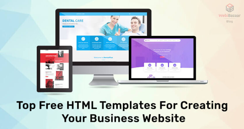 Free responsive business website template