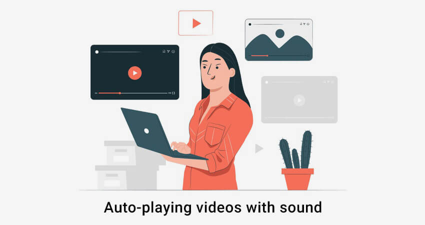 Auto playing videos with sound