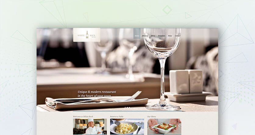 White Rock - Restaurant & Winery Site Template