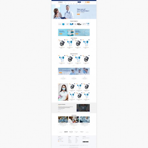 Medimad Medical Store PSD Template