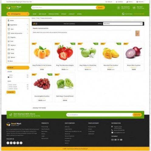 SeedMart - The Organic Food PrestaShop Theme