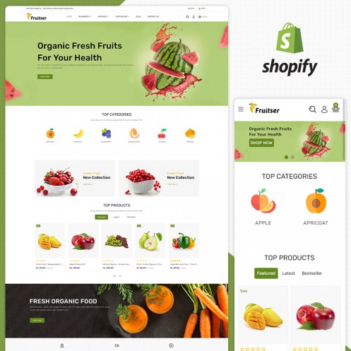 Fruitser - The Organic Food Shopify Theme