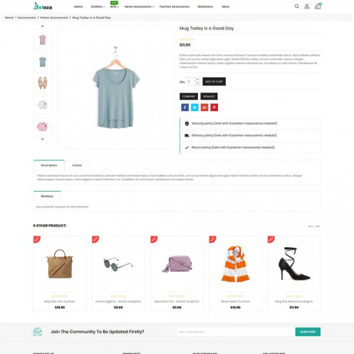 Beloza - Branded Shoes, Clothing & Fashion Accessories Template